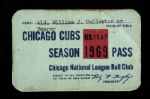 1969 Chicago Cubs Wrigley Field Season Pass