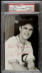1946-47 Bill Jurges Chicago Cubs Signed Postcard (PSA Slabbed)