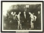 1905 13" x 18" Battling Nelson vs. Jimmy Britt Framed Photograph 