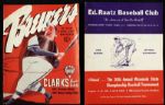 1947-92 Wisconsin Baseball Program & Scorecard Collection - Lot of 19 w/ Milwaukee Brewers American Association