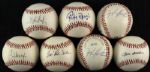 1990s Milwaukee Brewers Signed OAL Brown Baseballs - Lot of 13 w/ Jim Gantner, Greg Vaughn, Darryl Hamilton & More (JSA)