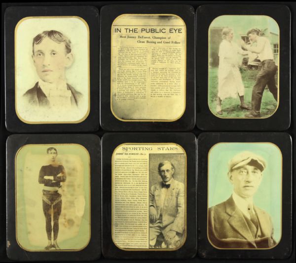 1900s-20s Jimmy DeForest Fight Trainer Original Framed Photo Collection - Lot of 10