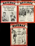 1933-76 Boxing Program & Magazine Collection - Lot of 23 w/ Ezzard Charles, Floyd Patterson & More