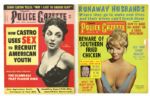 1952-73 National Police Gazette Early Tabloid Collection - Lot of 64