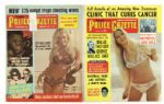 1952-73 National Police Gazette Early Tabloid Collection - Lot of 64