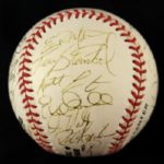 1997 Minnesota Twins Team Signed OAL Coleman Baseball w/ 25 Signatures Including Paul Molitor, Terry Steinbach, Tom Kelly & More (JSA)