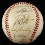1997 Minnesota Twins Team Signed OAL Coleman Baseball w/ 25 Signatures Including Paul Molitor, Terry Steinbach, Tom Kelly & More (JSA)