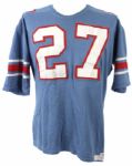 1967-68 Glenn Bass Houston Oilers Game Worn Home Jersey (MEARS LOA)