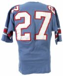 1967-68 Glenn Bass Houston Oilers Game Worn Home Jersey (MEARS LOA)
