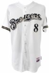 2012 Ryan Braun Milwaukee Brewers Game Worn Home Jersey (MEARS LOA/MLB Hologram)