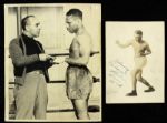 1970's-90's Boxing Autograph Collection - Lot of 50 w/ Joe Louis, Jake LaMotta, Emile Griffith & More (MEARS LOA)