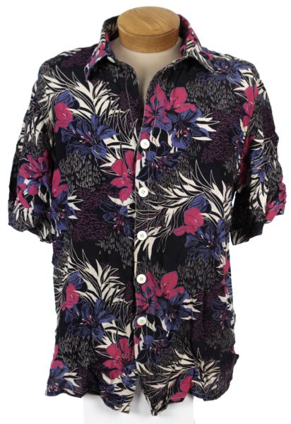 1970s Wilt Chamberlain Personally Worn Hawaiian Shirt 