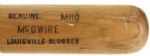 1985 Mark McGwire Modesta A’s Louisville Slugger Professional Model Game Used Bat (MEARS A10) – One of the Earliest Known Mac Bats in the Hobby