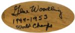 1950-60 Gene Woodling New York Yankees Signed H&B Louisville Slugger Professional Model Game Used Bat (MEARS A6/JSA)