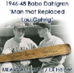 1946 Babe Dahlgren St. Louis Browns Signed H&B Louisville Slugger Professional Model Game Used Bat (MEARS LOA/PSA DNA) EX Halper