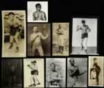 1900's-90's Boxing Postcard & Original Photography Collection - Lot of 225+ 