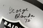 1990's George Blanda Oakland Raiders Signed Full Size Helmet (JSA)