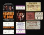 1913-92 134 Piece Lot of Ticket Stubs Betting Slips Ali Frazier Tyson Holyfield Foreman