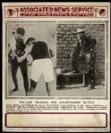 1915-1919 Lot of Two Newspaper Posters 14" x 17" Jess Willard Jack Johnson Jack Dempsey Tommy Gibbons