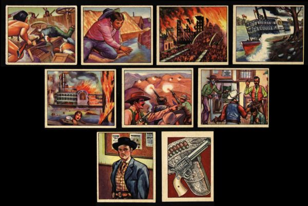 1949-51 Bowman Wild West Picture Card Collection - Lot of 10