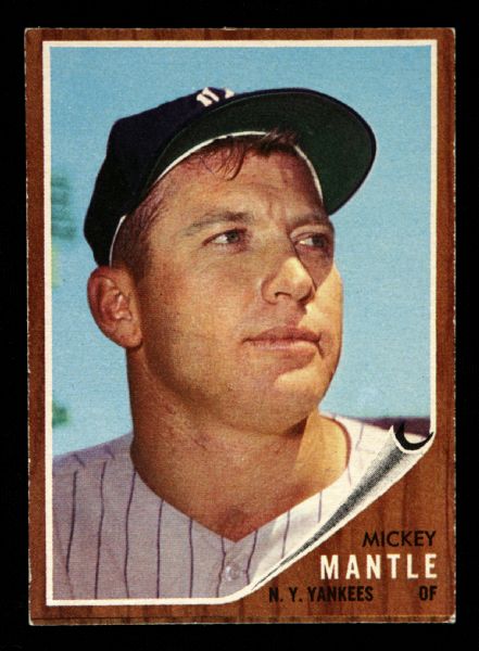 1962 Mickey Mantle New York Yankees Topps #200 Trading Card