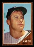 1962 Mickey Mantle New York Yankees Topps #200 Trading Card