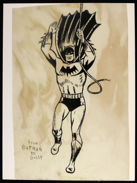 1960s Batman 7.5" x 11" Animation Cell
