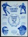 1974 Tony Canadeo Warren Spahn Buckets Goldenberg Signed Wisconsin Athletic Hall of Fame Enshrinement Program (JSA)