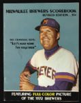 1973 Milwaukee Brewers Scorebook & Advertising Rate Sheet