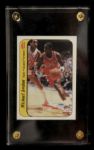 1986 Michael Jordan Chicago Bulls Fleer Sticker Card 