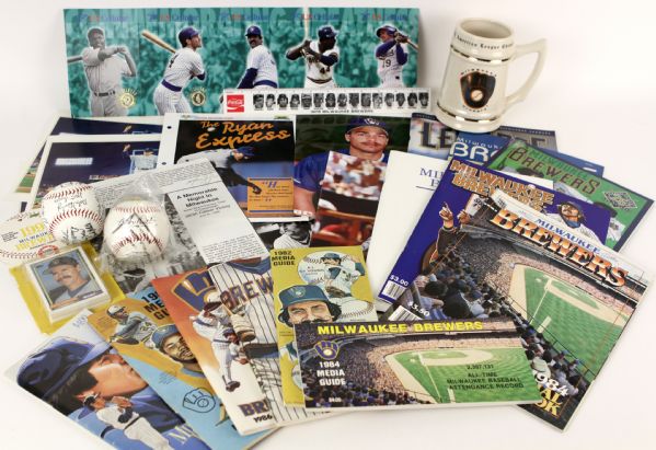 1965-2000 651 Count Milwaukee Brewers Collection Tickets Programs Yount Aaron Molitor
