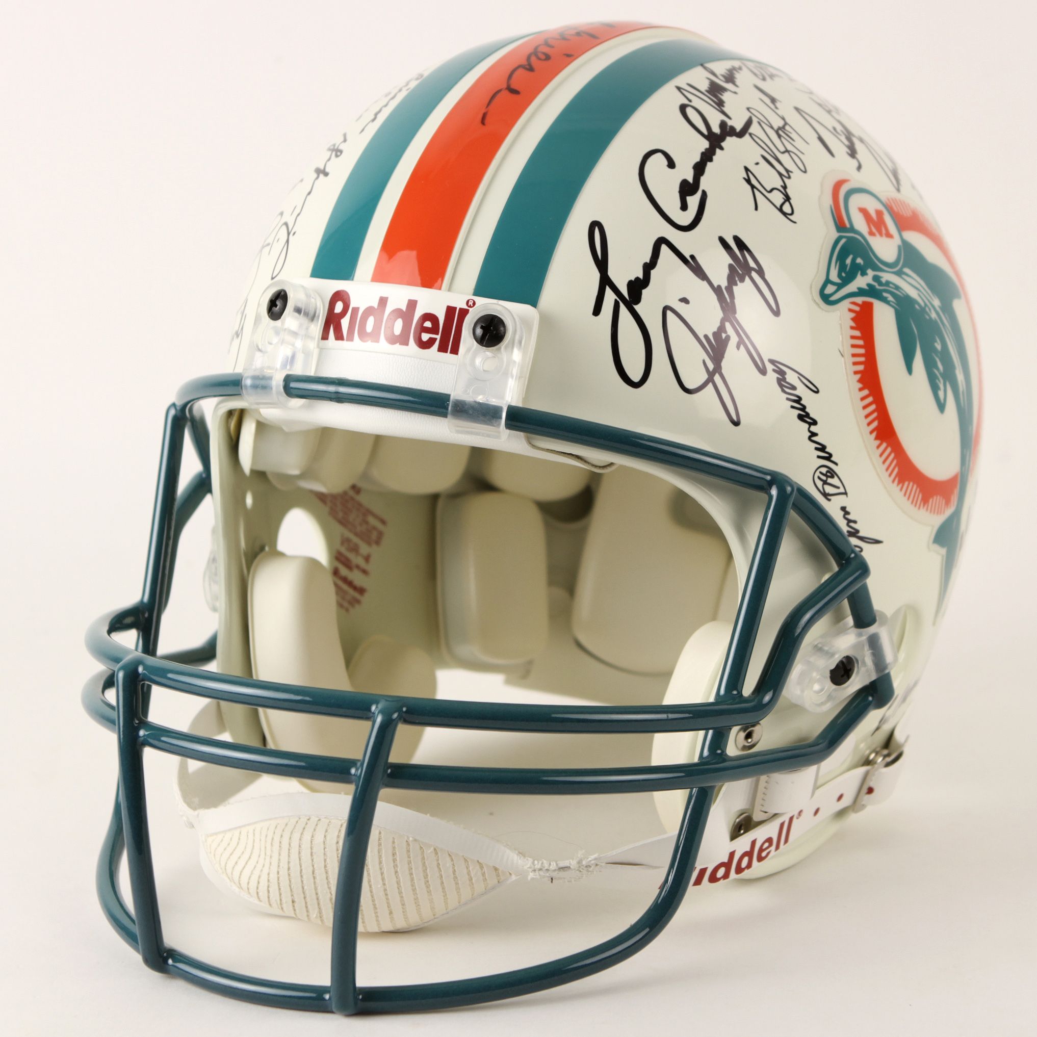 1972 miami dolphins signed helmet