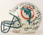 1972 Miami Dolphins Team Signed Full Size Helmet w/ 41 Signatures Including Don Shula, Bob Griese, Larry Csonka & More (JSA) 17/72