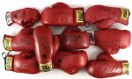 1970's-2000's Signed Boxing Glove Collection - Lot of 30 w/ Jake La Motta, Ken Norton, Don King & More 