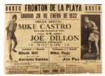 1901-62 Boxing Broadside Collection - Lot of 9