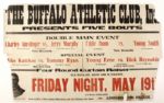 1901-62 Boxing Broadside Collection - Lot of 9