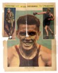 1901-62 Boxing Broadside Collection - Lot of 9