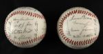 1954-58 Milwaukee Braves Facsimile Signed Baseball - Lot of 2