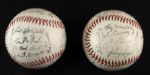 1954-58 Milwaukee Braves Facsimile Signed Baseball - Lot of 2