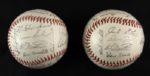 1954-58 Milwaukee Braves Facsimile Signed Baseball - Lot of 2