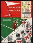 1957 Wisconsin Badgers vs. Ohio State Buckeyes Camp Randall Stadium Program Ticket Stub & Parking Pass