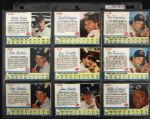 1962 Post Cereal Baseball Trading Cards - Lot of 61