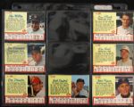 1962 Post Cereal Baseball Trading Cards - Lot of 61