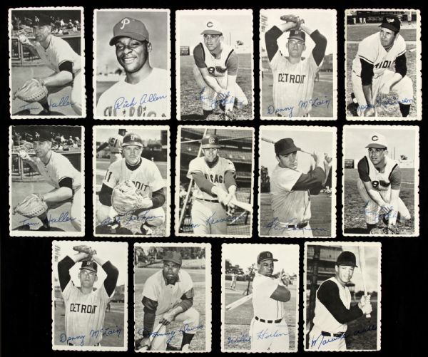 1969 Topps Deckle Edge Baseball Trading Cards - Lot of 14