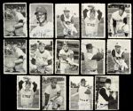 1969 Topps Deckle Edge Baseball Trading Cards - Lot of 14