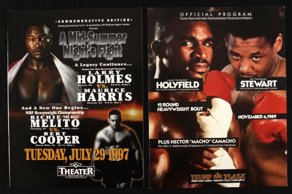 1938-2007 Lot of 121 Programs Hagler Hatton Leonard Holyfield Foreman