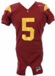 2005 Reggie Bush USC Trojans Game Worn Home Jersey (MEARS LOA/USC LOA)
