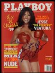1999-2008 Female Boxing Wrestling UFC Signed Playboy Magazine Collection - Lot of 4 (JSA)