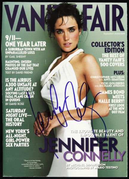 2002 Jennifer Connelly Signed Vanity Fair Magazine Cover (JSA)