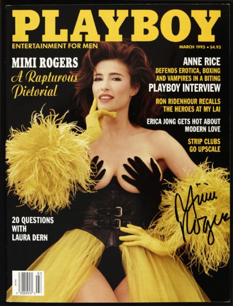 1993 Mimi Rogers Signed Playboy Magazine (JSA)